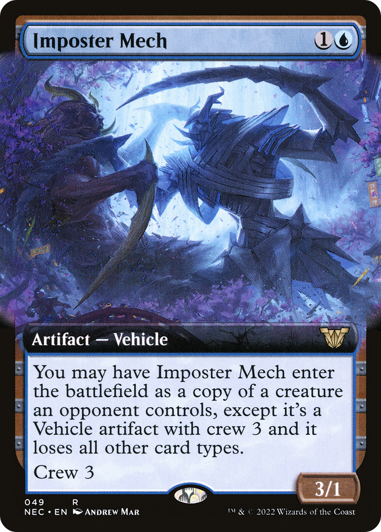 Imposter Mech (Extended Art): (Extended Art) [Neon Dynasty Commander]
