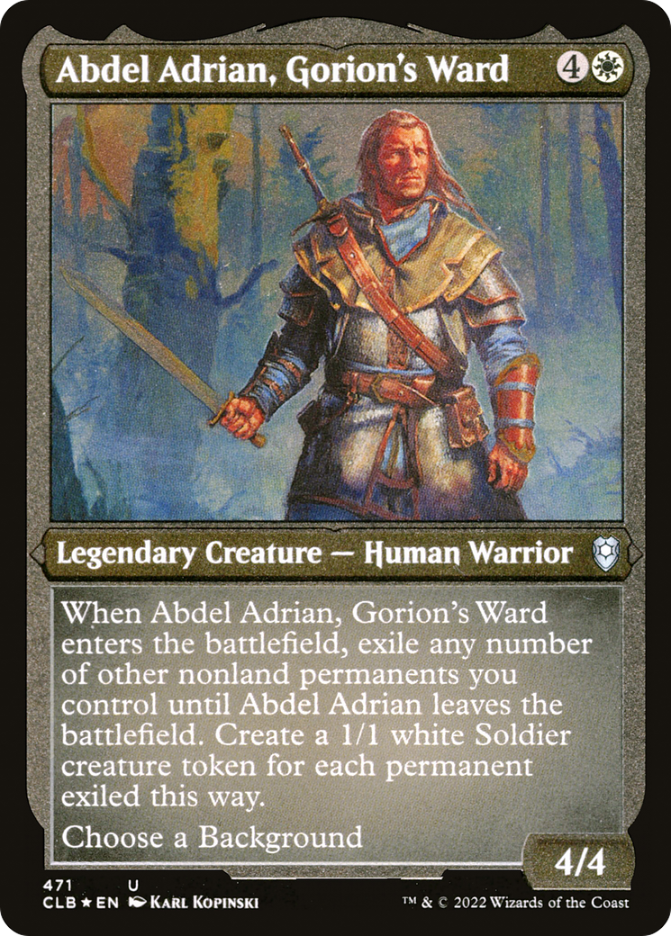 Abdel Adrian, Gorion's Ward - Commander Legends: Battle for Baldur's Gate Foil