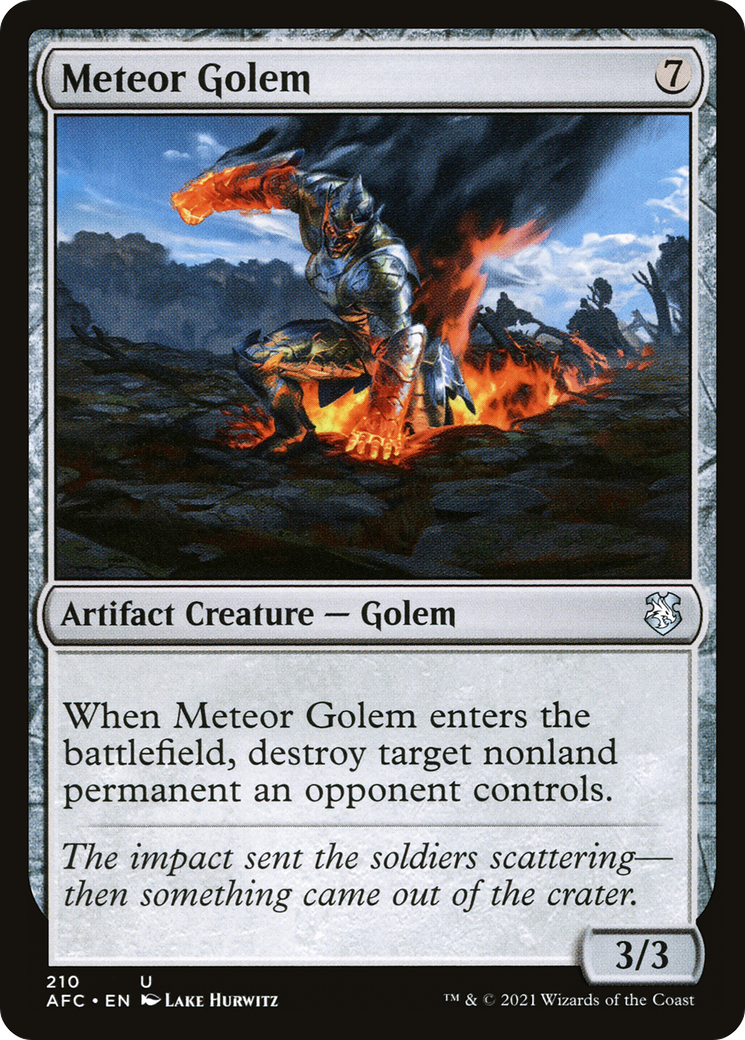 Meteor Golem - [Forgotten Realms Commander]