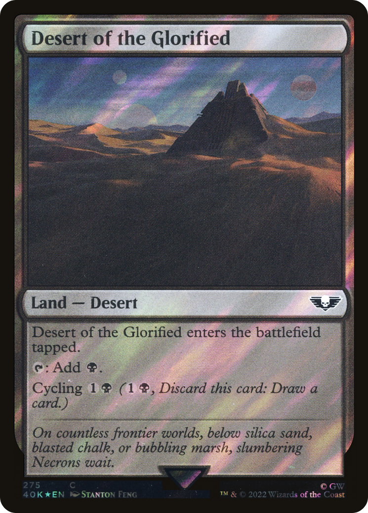 Desert of the Glorified (Surge Foil) [Warhammer 40,000 Commander] Foil