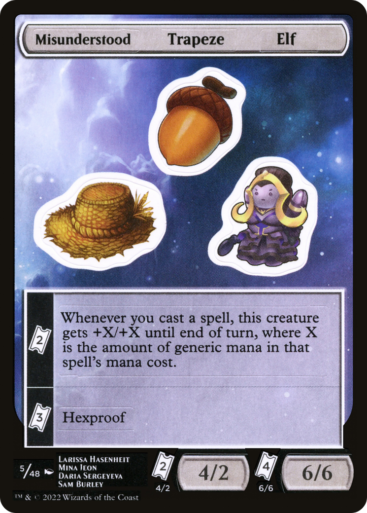 Misunderstood Trapeze Elf [Unfinity Sticker Sheets]