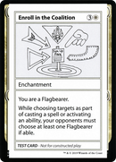 Enroll in the Coalition (2021 Edition) [Mystery Booster Playtest Cards]