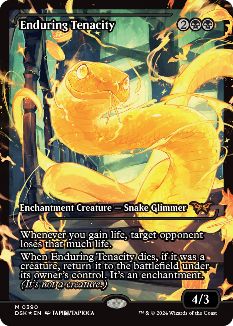 Enduring Tenacity (Japan Showcase): (Showcase) [Duskmourn: House of Horror] Foil