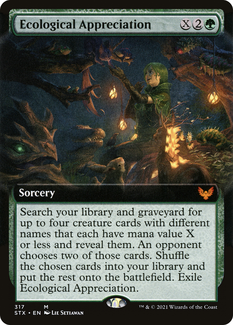 Ecological Appreciation (Extended Art): (Extended Art) [Strixhaven: School of Mages]