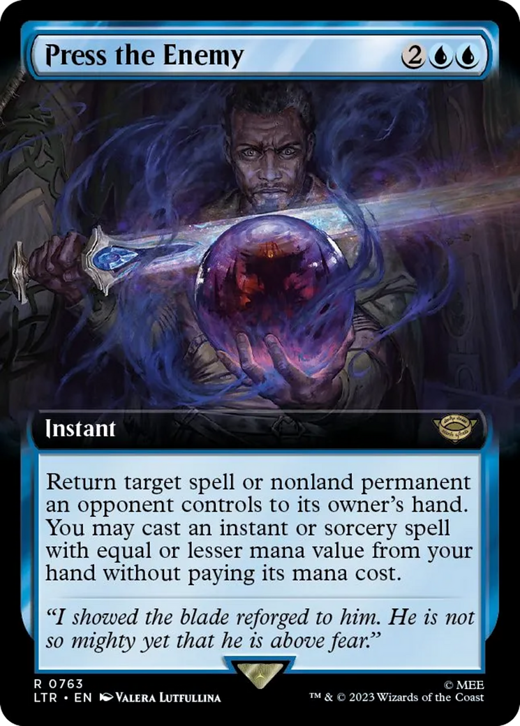 Press the Enemy (Extended Art) (Surge Foil) - [The Lord of the Rings: Tales of Middle-earth]: (Extended Art) Foil