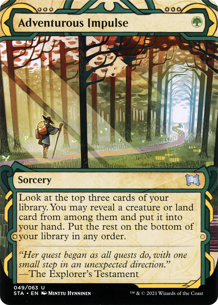 Adventurous Impulse - Strixhaven Mystical Archive: (Showcase) (Borderless)