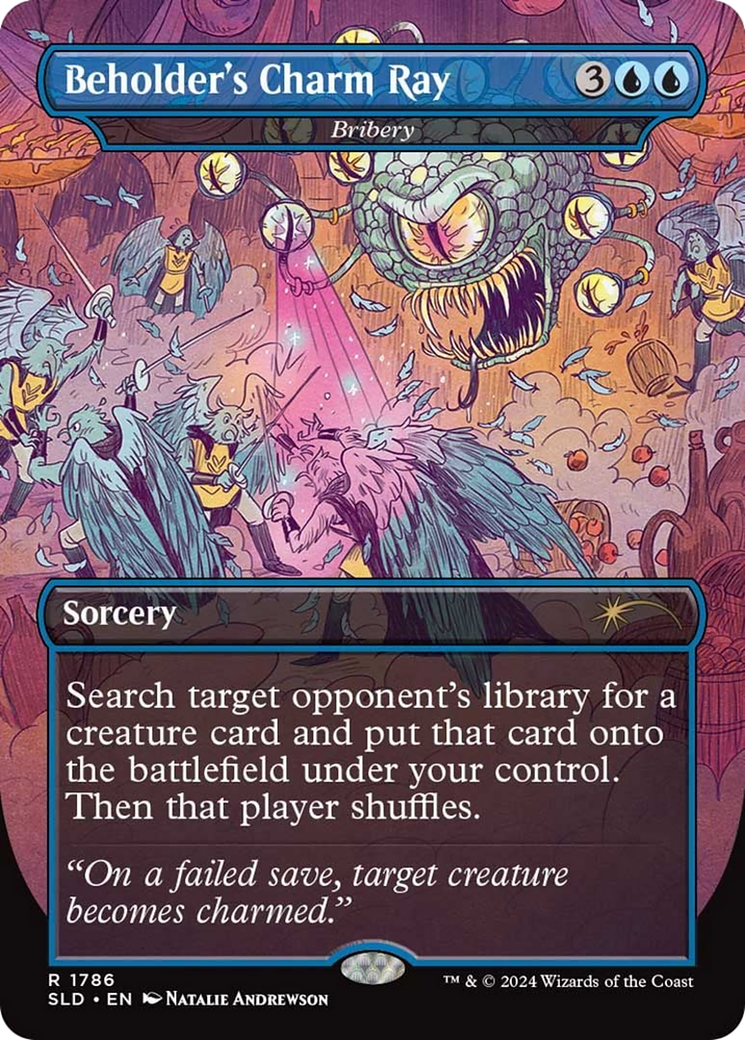 Beholder's Charm Ray - Bribery - Secret Lair Drop / Beholder's Charm Ray (Borderless)