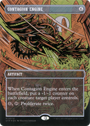 Contagion Engine (Textured Foil) (Borderless) [Breaking News] Foil
