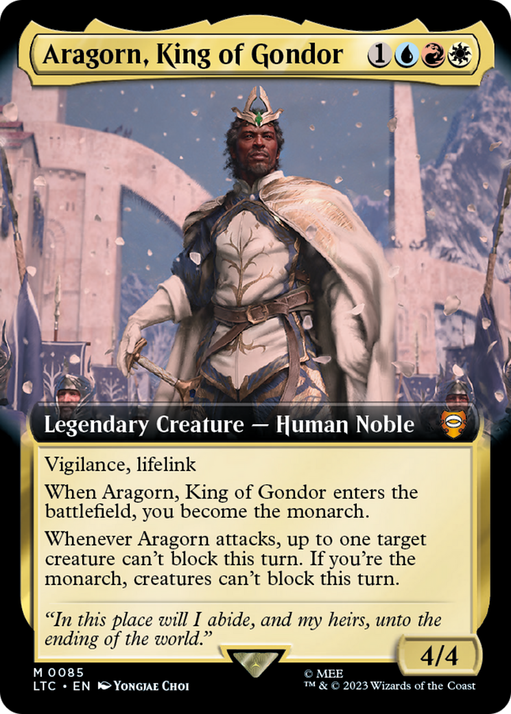 Aragorn, King of Gondor (Extended Art) - Tales of Middle-earth Commander: (Extended Art)