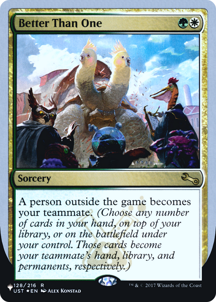 Better Than One - The List (Unfinity Foil Edition) Foil