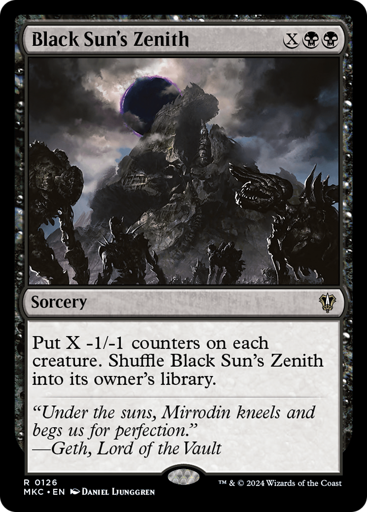 Black Sun's Zenith - Murders at Karlov Manor Commander