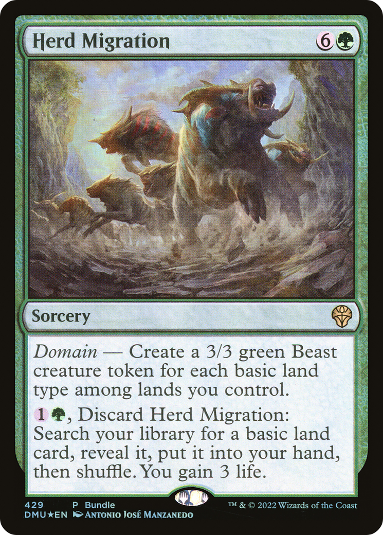 Herd Migration (DMU Bundle) [Dominaria United] Foil