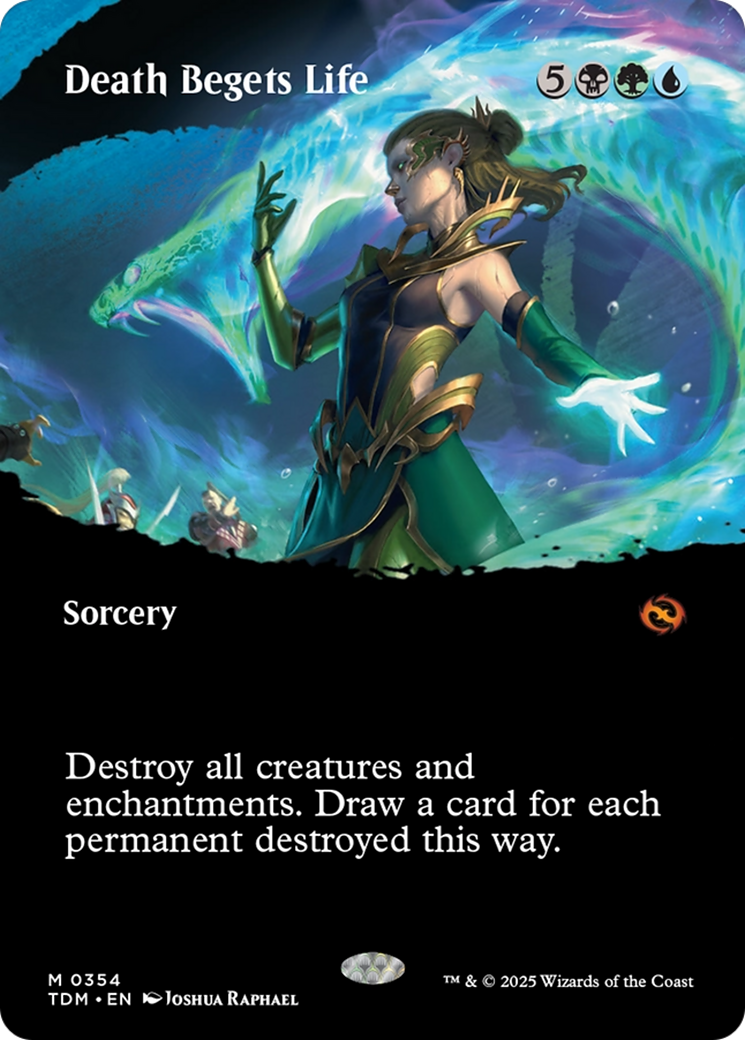 Death Begets Life (Borderless) - Tarkir: Dragonstorm: (Showcase)