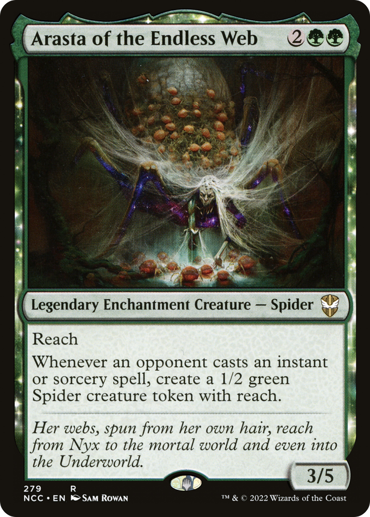 Arasta of the Endless Web - New Capenna Commander: (enchantment)