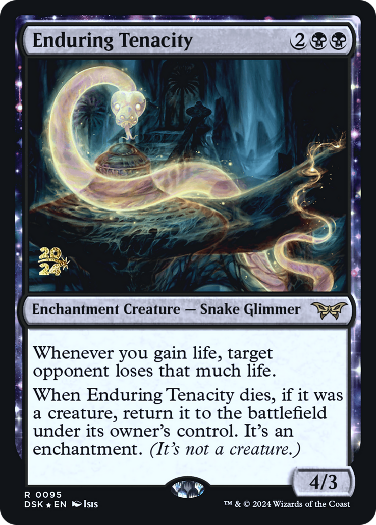 Enduring Tenacity: (enchantment) [Duskmourn: House of Horror Promos] Foil