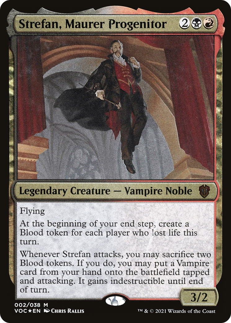 Strefan, Maurer Progenitor (Display Commander) - Thick Stock - [Crimson Vow Commander Display Commanders] Foil
