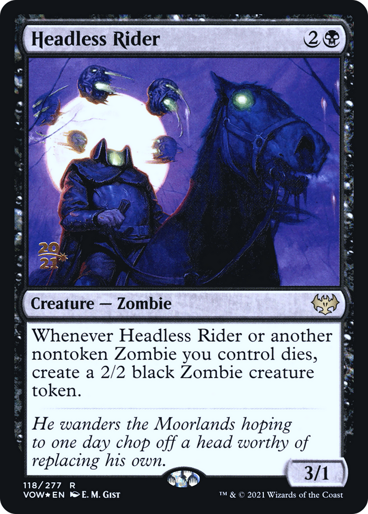 Headless Rider [Innistrad: Crimson Vow Promos] Foil