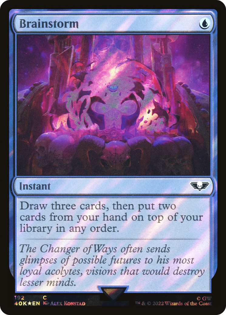 Brainstorm (Surge Foil) - Warhammer 40,000 Commander Foil