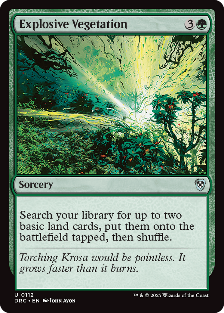 Explosive Vegetation [Commander: Aetherdrift]