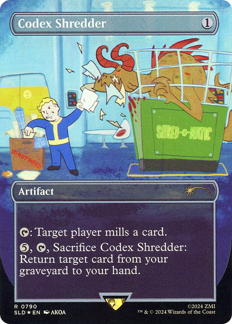 Codex Shredder (Rainbow Foil) (Borderless) [Secret Lair Drop] Foil