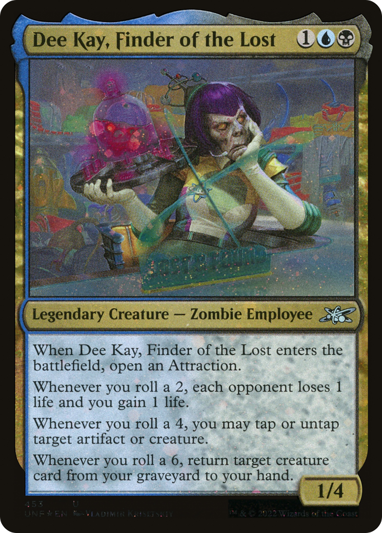 Dee Kay, Finder of the Lost (Galaxy Foil) [Unfinity] Foil