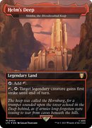 Helm's Deep - Shinka, the Bloodsoaked Keep (Surge Foil) (Borderless) [Tales of Middle-earth Commander] / Helm's Deep Foil