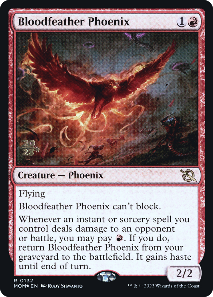 Bloodfeather Phoenix - March of the Machine Promos Foil