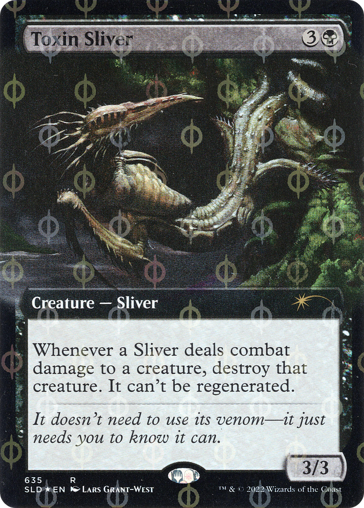 Toxin Sliver (Extended Art) (Step-and-Compleat Foil) [Secret Lair Drop]: (Extended Art) Foil