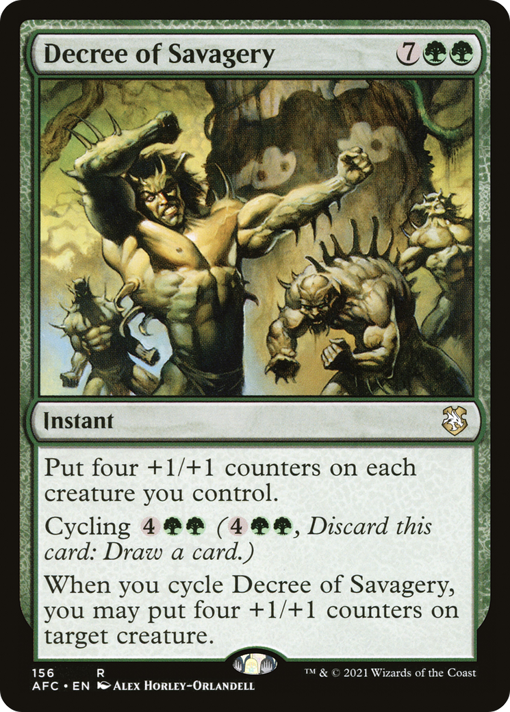 Decree of Savagery [Forgotten Realms Commander]