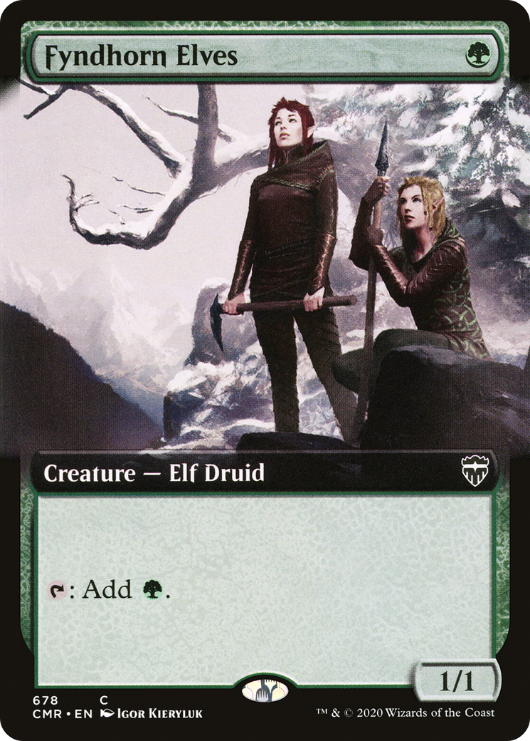 Fyndhorn Elves (Extended Art): (Extended Art) [Commander Legends]
