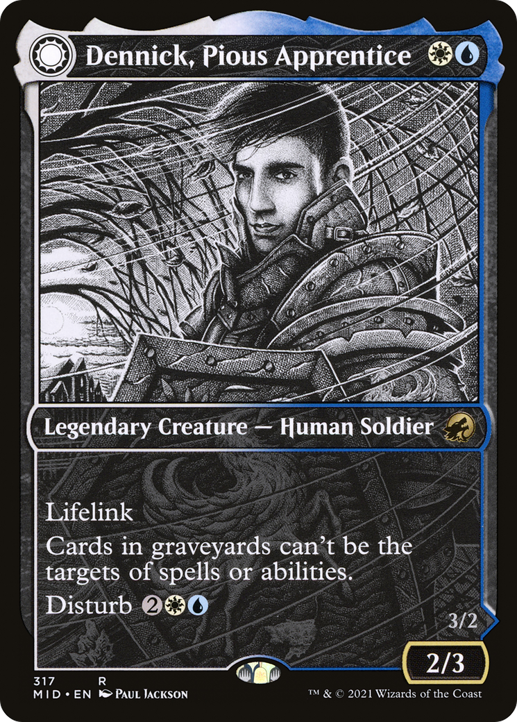 Dennick, Pious Apprentice (Showcase): (Showcase, Double Faced Transform) [Innistrad: Midnight Hunt]