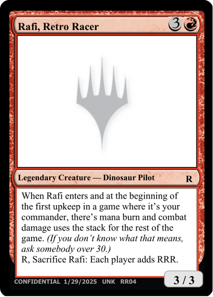 Rafi, Retro Racer [Un-Known Event Playtest Cards]