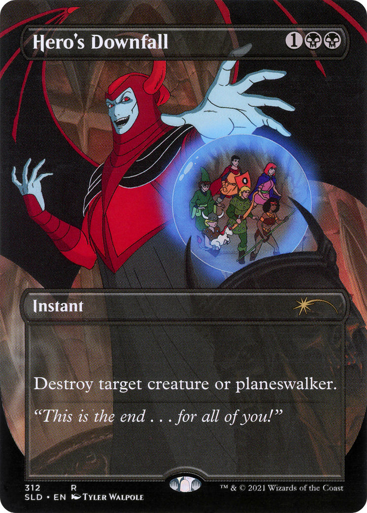 Hero's Downfall (Borderless) [Secret Lair Drop]