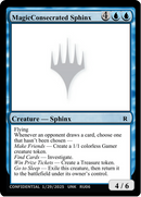 MagicConsecrated Sphinx [Un-Known Event Playtest Cards]