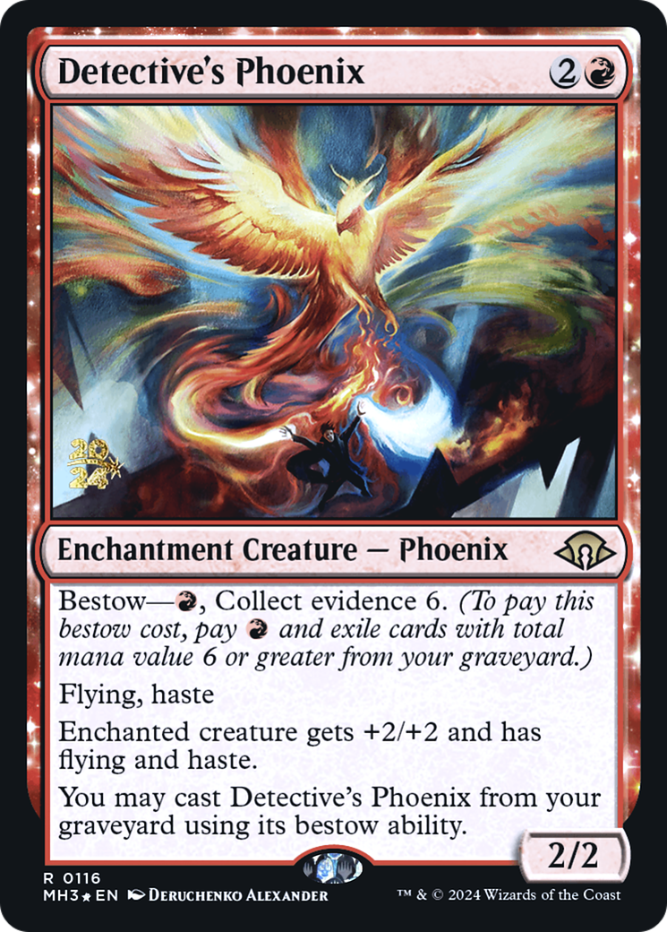 Detective's Phoenix: (enchantment) [Modern Horizons 3 Promos] Foil