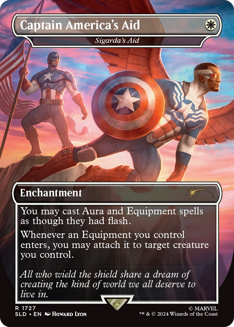 Captain America's Aid - Sigarda's Aid - Secret Lair Drop / Captain America's Aid (Borderless)