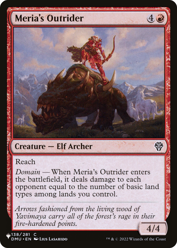 Meria's Outrider - [The List]
