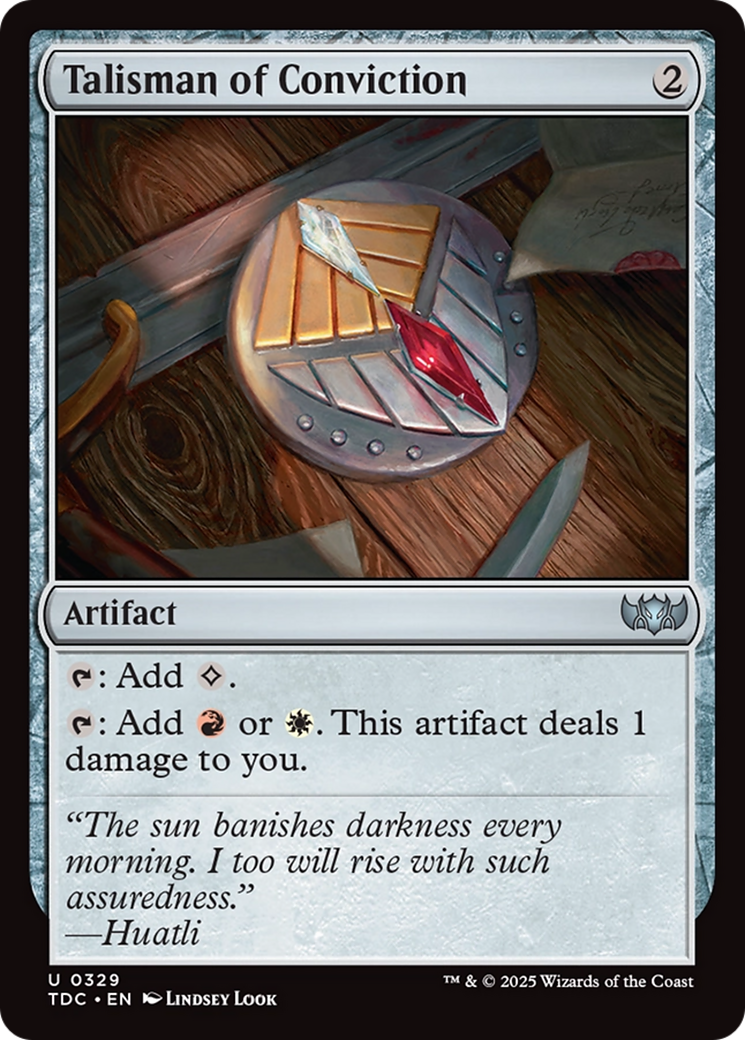 Talisman of Conviction - [Commander: Tarkir: Dragonstorm]