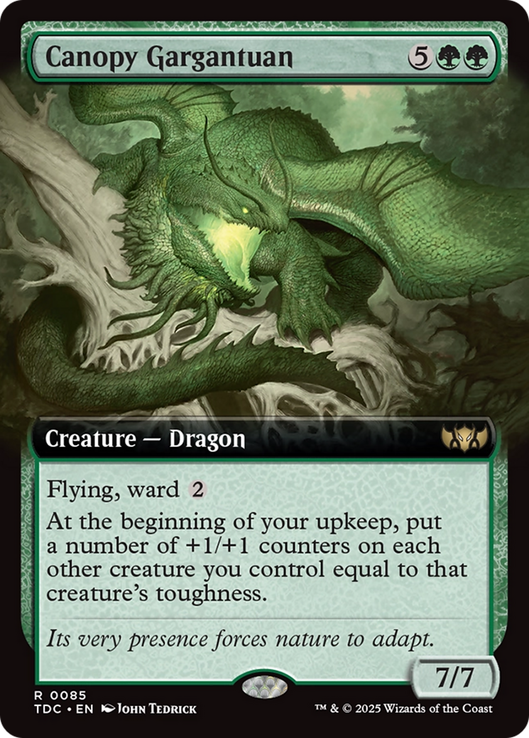 Canopy Gargantuan (Extended Art) - Commander: Tarkir: Dragonstorm: (Extended Art)