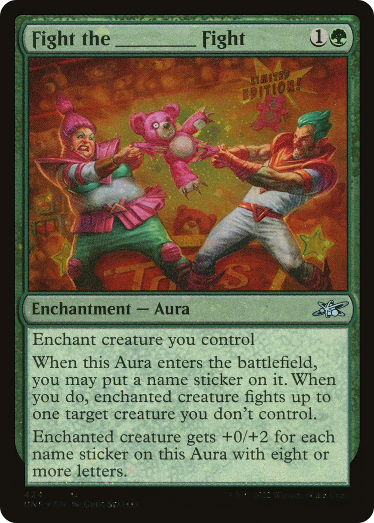 Fight the _______ Fight (Galaxy Foil) [Unfinity] Foil