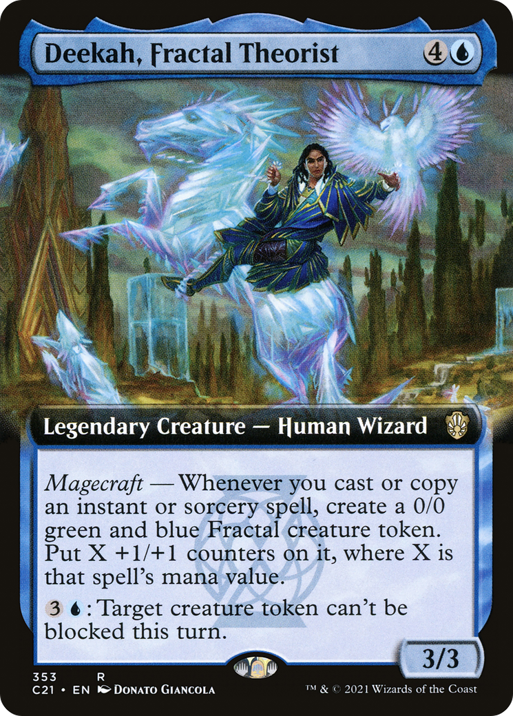 Deekah, Fractal Theorist (Extended Art): (Extended Art) [Commander 2021]