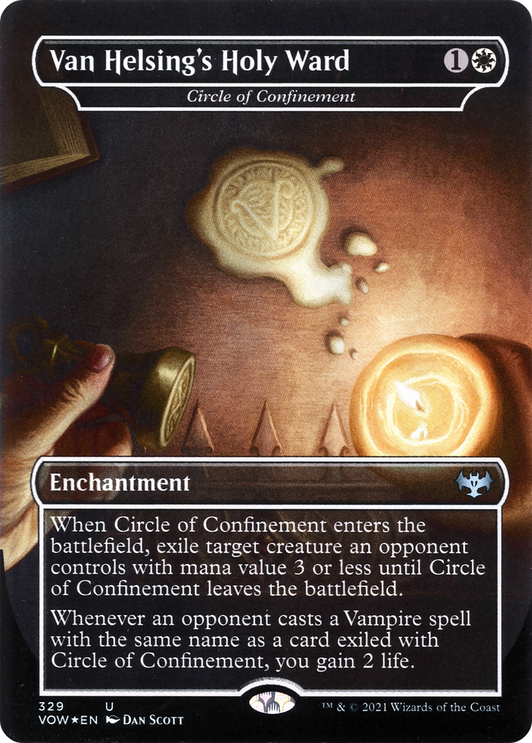 Van Helsing's Holy Ward - Circle of Confinement - Innistrad: Crimson Vow / Van Helsing's Holy Ward (Borderless)