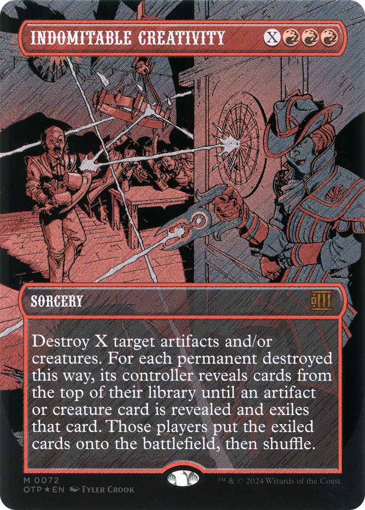 Indomitable Creativity (Textured Foil) (Borderless) [Breaking News] Foil