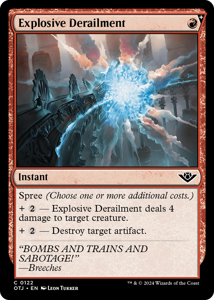 Explosive Derailment: (spree) [Outlaws of Thunder Junction]