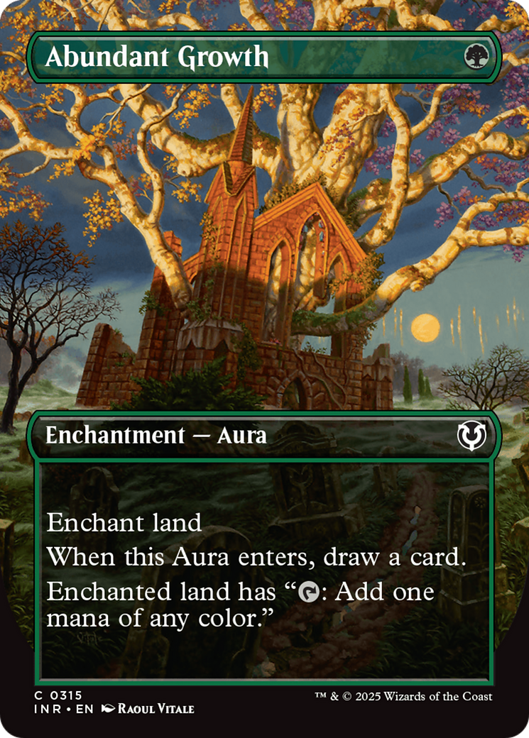 Abundant Growth (Borderless) - Innistrad Remastered: (enchantment)