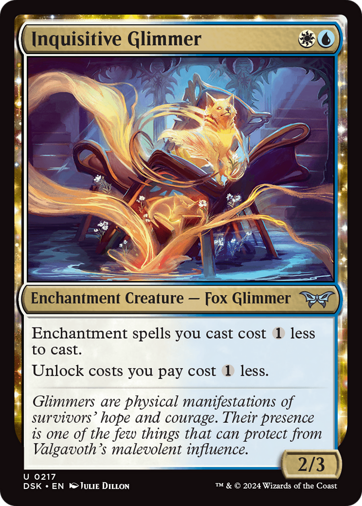 Inquisitive Glimmer: (enchantment) [Duskmourn: House of Horror]