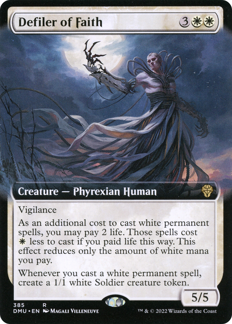 Defiler of Faith (Extended Art): (Extended Art) [Dominaria United]