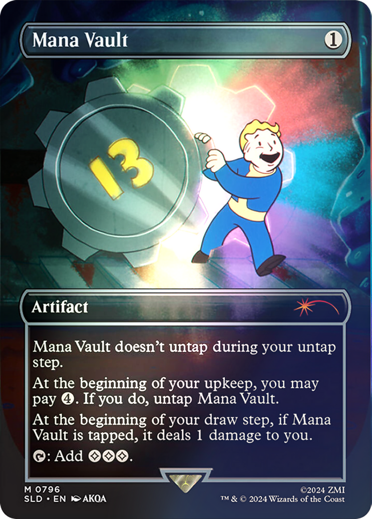 Mana Vault (Rainbow Foil) [Secret Lair Drop] (Borderless) Foil