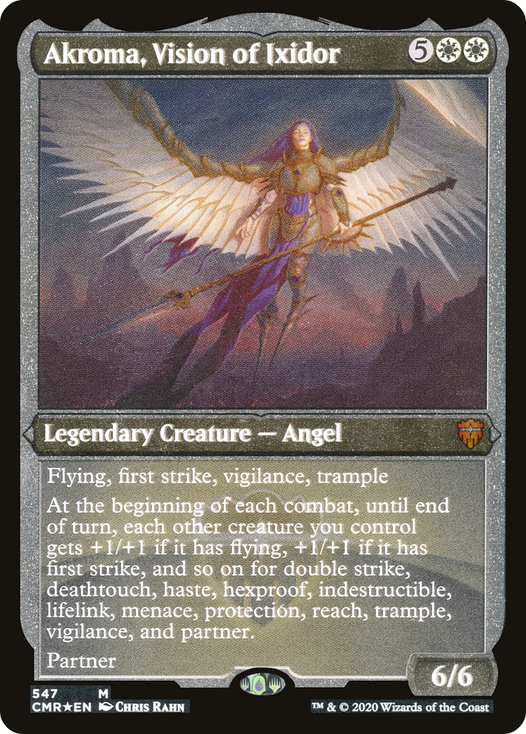 Akroma, Vision of Ixidor (Foil Etched) - Commander Legends Foil