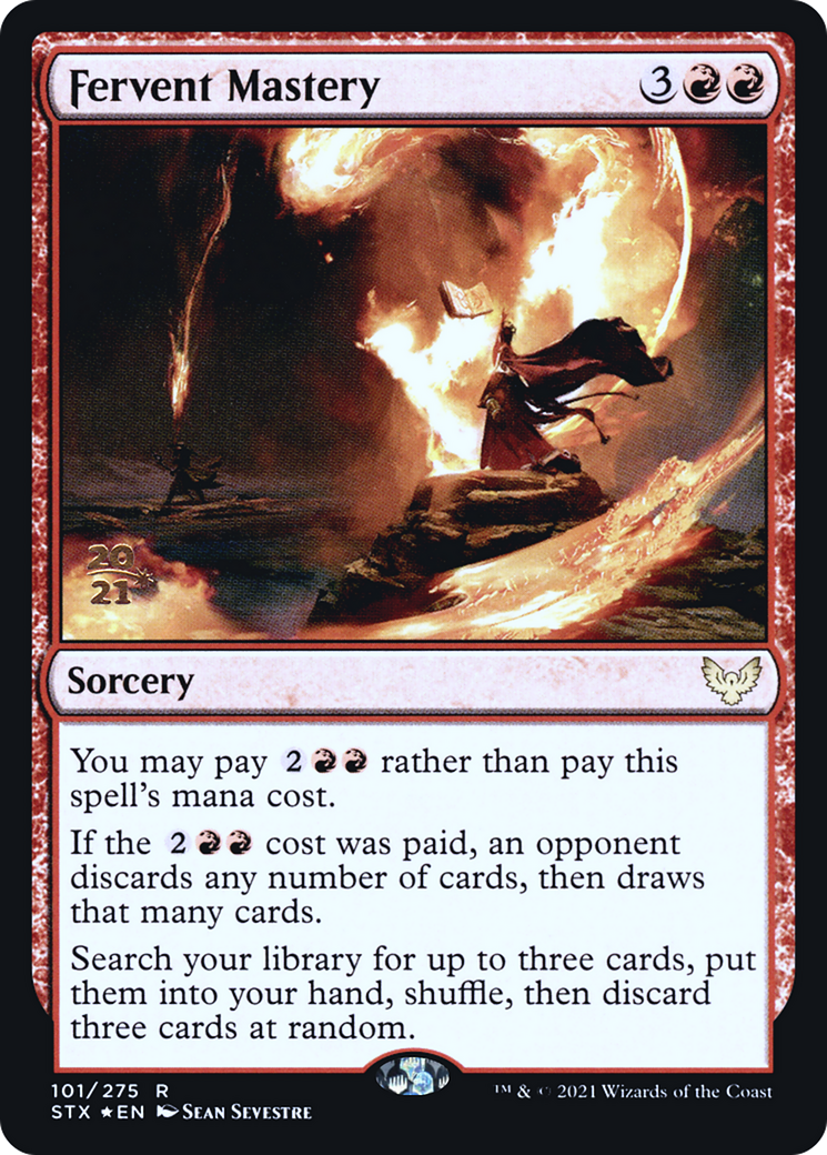 Fervent Mastery [Strixhaven: School of Mages Promos] Foil